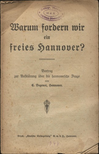 Warum fordern wir - , freies