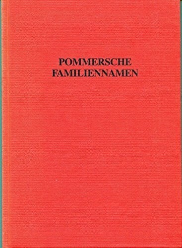 Pommersche familiennamen ihr - pommersche,