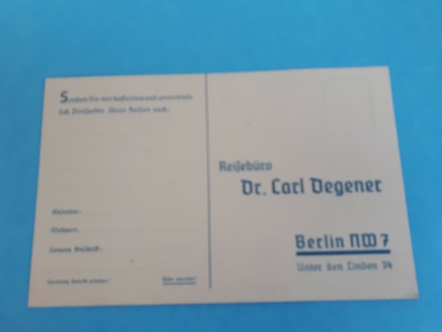 Postkarte reisebüro carl - postkarte,