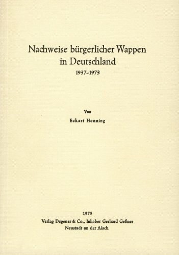 Nachweise bürgerlicher wappen - nachweise,