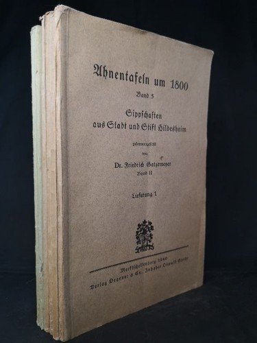 Ahnentafeln 1800 band 5 - ahnentafeln, 1800.